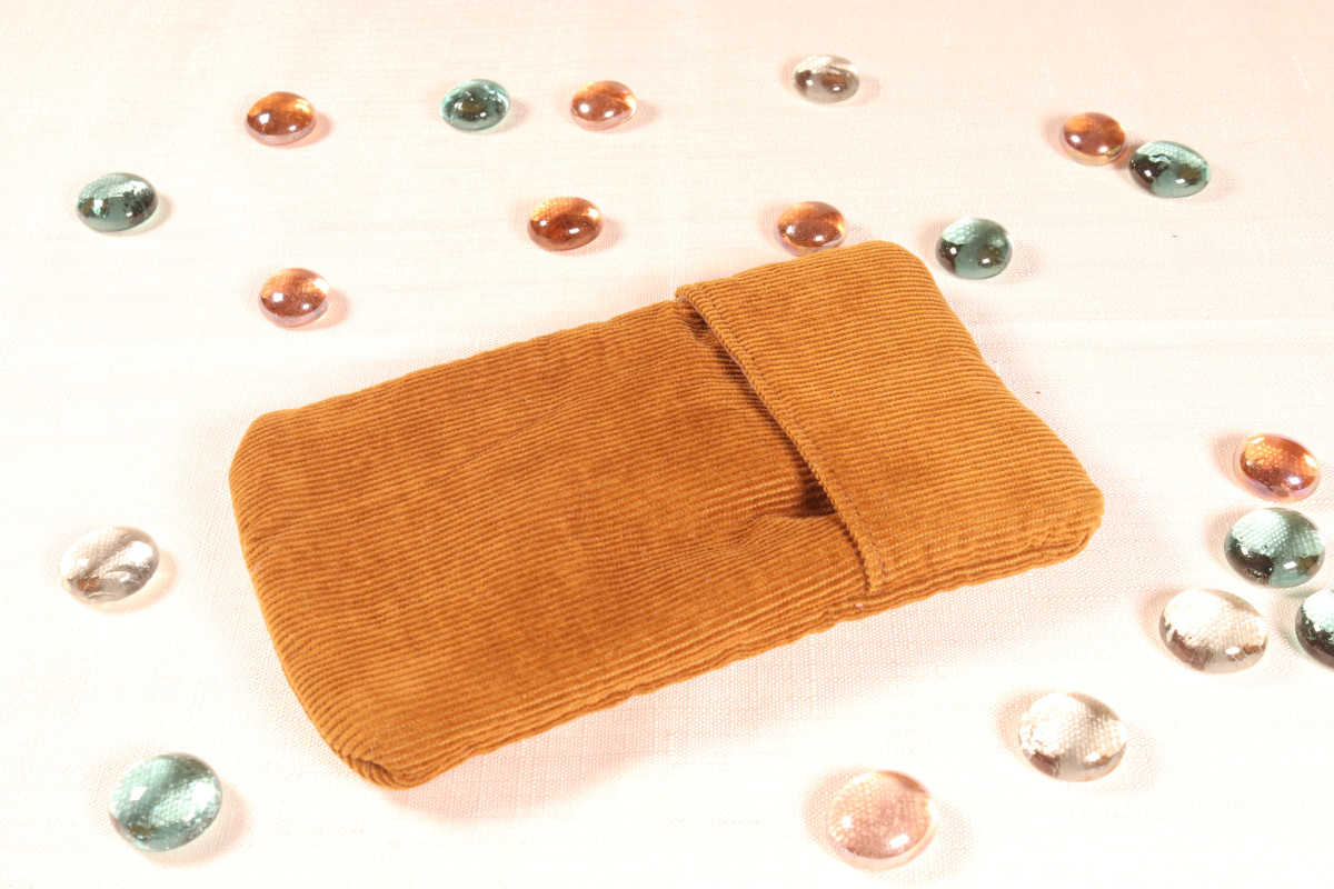 Etui velours marron