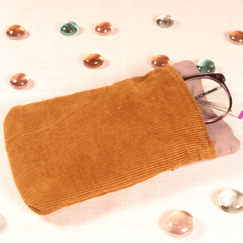 Etui velours marron