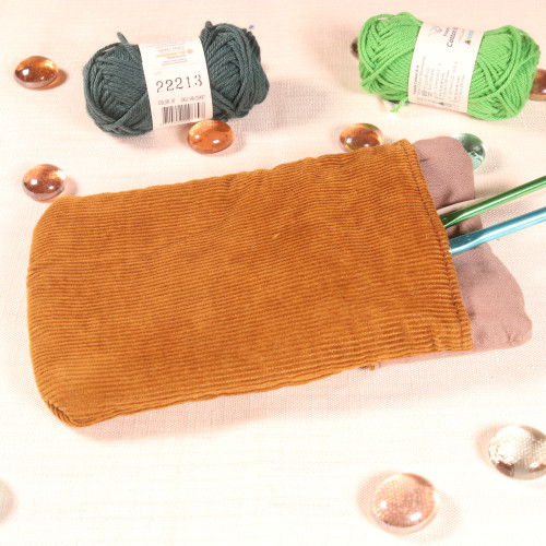 Etui velours marron