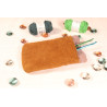 Etui velours marron