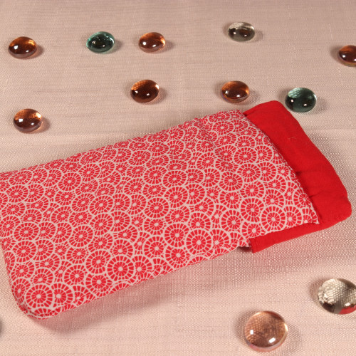 Etui cercles rouges