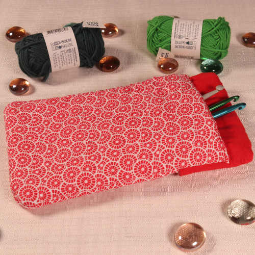 Etui cercles rouges