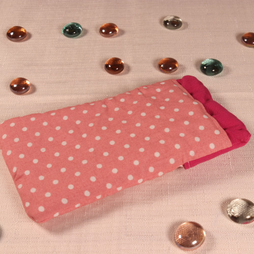 Etui à pois roses