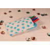 Etui à pois bleus