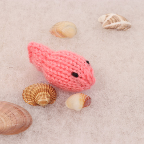 Petit poisson porte clé Pivoine