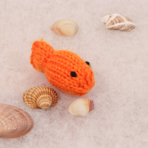 Petit poisson jouet pour chat Soleil