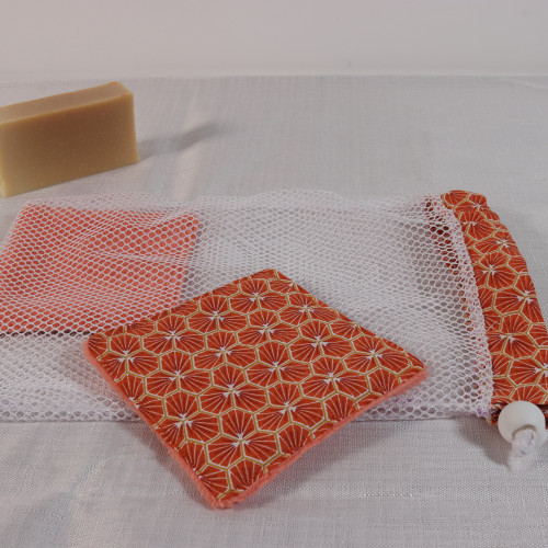 Filet de lavage motif hexagone