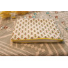 Pochette rembourrée grand format – 23x19 cm – tissu upcyclé
