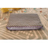 Pochette rembourrée grand format – 23x19 cm – tissu upcyclé