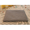 Pochette rembourrée grand format – 23x19 cm – tissu upcyclé
