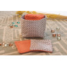 10 cotons en éponge bambou réutilisable et son panier motif étoile