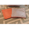10 cotons en éponge bambou réutilisable et son panier motif étoile