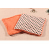 10 cotons en éponge bambou réutilisable et son panier motif étoile