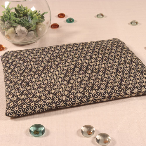Pochette rembourrée grand format – 23x19 cm – tissu upcyclé