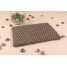 Pochette rembourrée grand format – 23x19 cm – tissu upcyclé