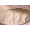 Pochette rembourrée grand format – 23x19 cm – tissu upcyclé