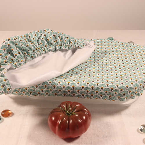 Charlotte alimentaire rectangle (plat à four)  bleu-imperméable