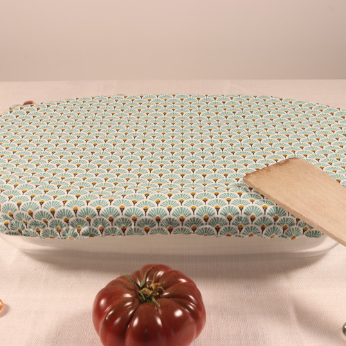 Charlotte alimentaire rectangle (plat à four)  bleu-imperméable
