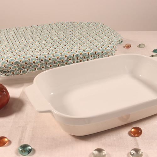 Charlotte alimentaire rectangle (plat à four)  bleu-imperméable