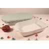 Charlotte alimentaire rectangle (plat à four)  bleu-imperméable