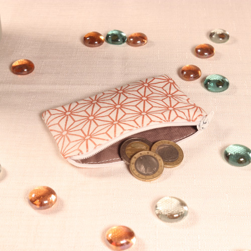 Porte-monnaie – 11x7 cm – tissu upcyclé