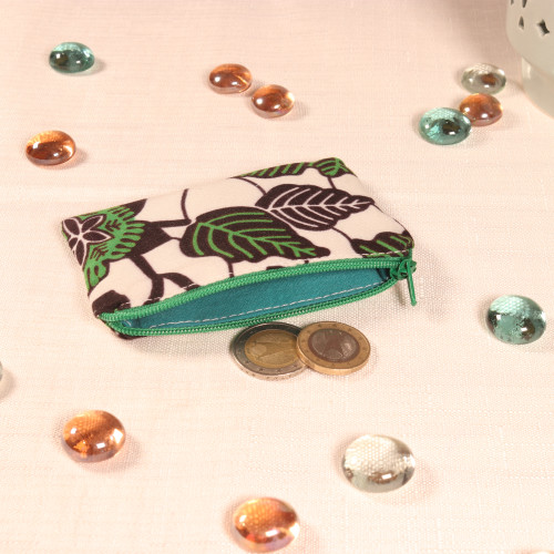 Porte-monnaie – 11x7 cm – tissu upcyclé
