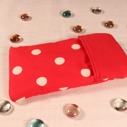 Etui à pois rouges