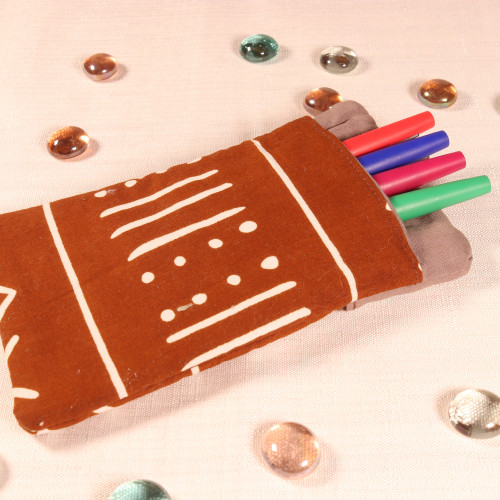 Etui tissu africain
