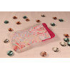Etui fleuri rose