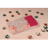 Etui fleuri rose